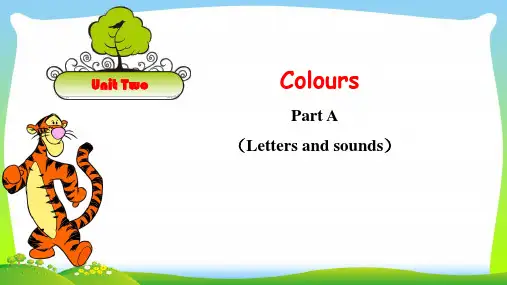 pep三年级英语上册unit2 Part A Letters and sounds-课件