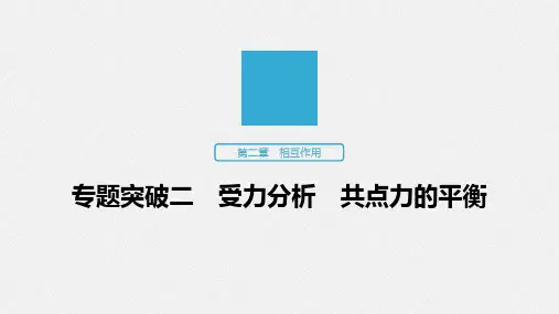 2020版高考物理(江苏专用版)新增分大一轮课件：第二章相互作用专题突破二