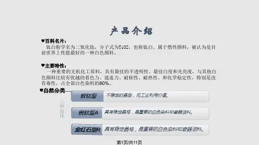 硫酸法钛白粉PPT课件
