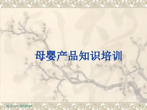 母婴产品知识培训
