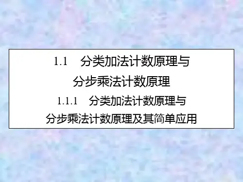 数学选修2-3课件：1.1.1分类加法计数原理与分步乘法计数原理及其简单应用