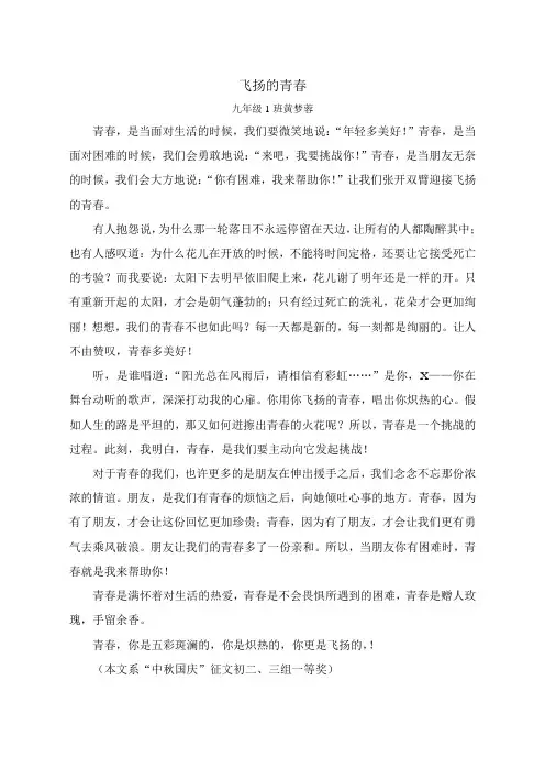 飞扬的青春