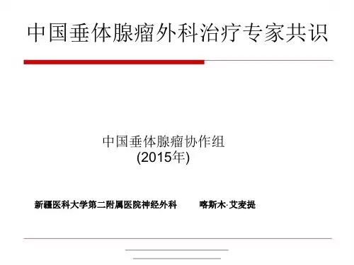 最新垂体瘤-中国垂体腺瘤外科治疗专家共识