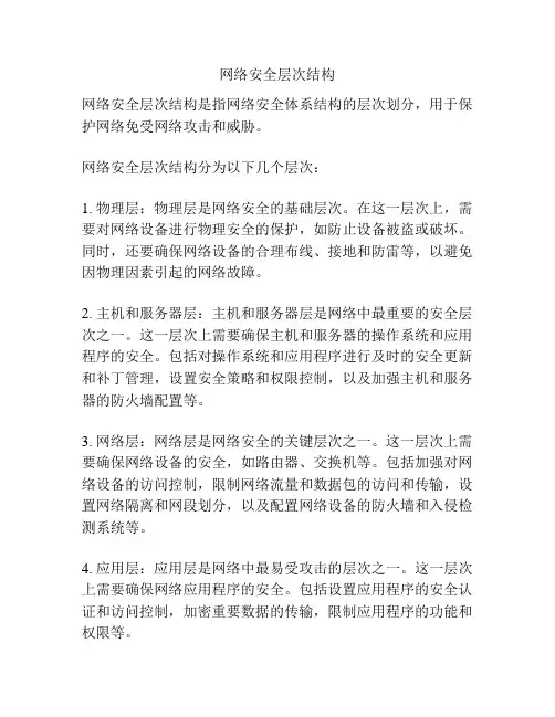 网络安全层次结构