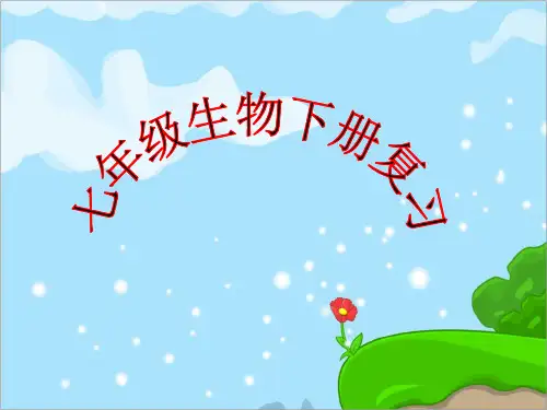 最新湘教版七年级初一生物下册七年级下册生物总复习课件课件