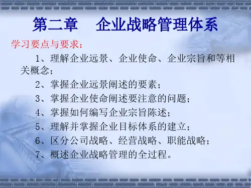 第二章企业战略管理体系案例