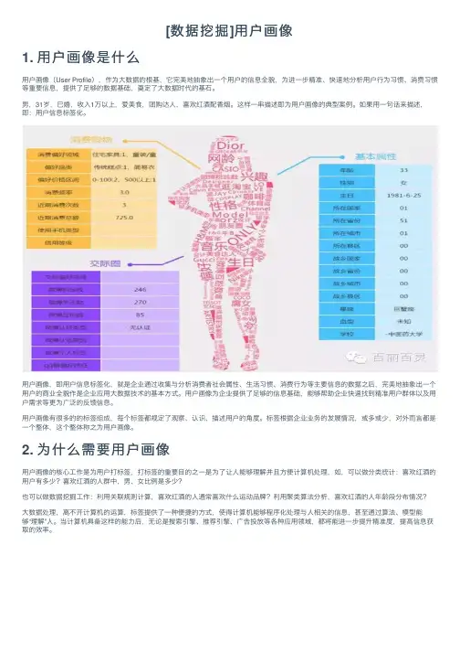 [数据挖掘]用户画像