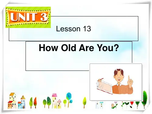 冀教版四年级英语下册Unit 3 Lesson 13-课件