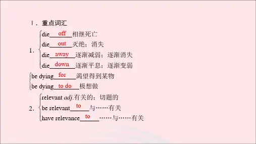 2020版高中英语Unit4Sharing单元重点知识回顾课件新人教版选修7