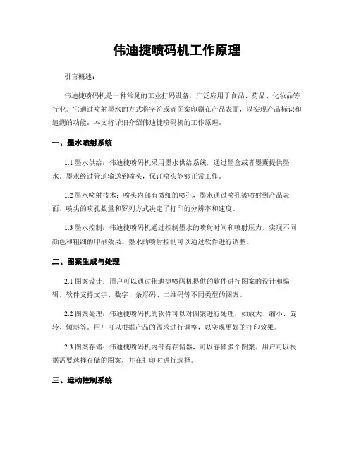 伟迪捷喷码机工作原理