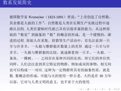 高等代数数系发展