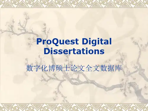 ProQuest Digital Dissertations