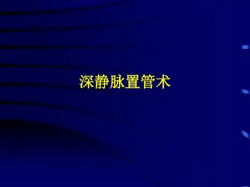 深静脉置管术