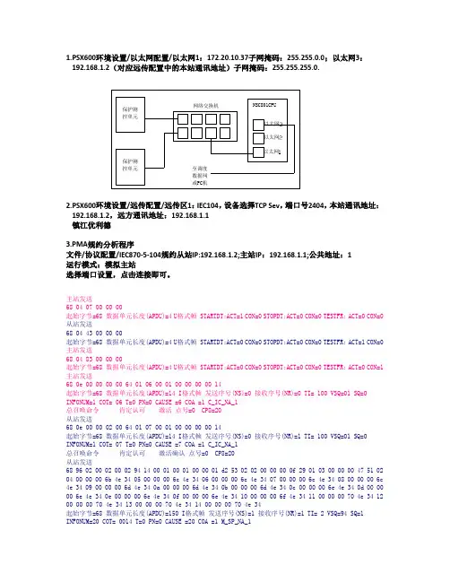 104规约报文分析