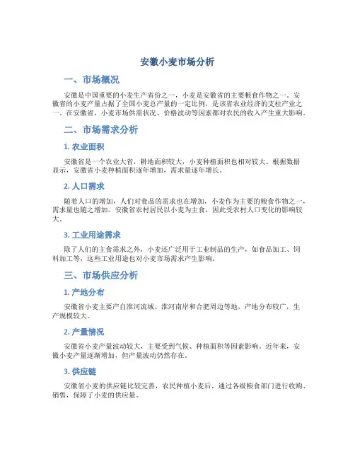 安徽小麦市场分析