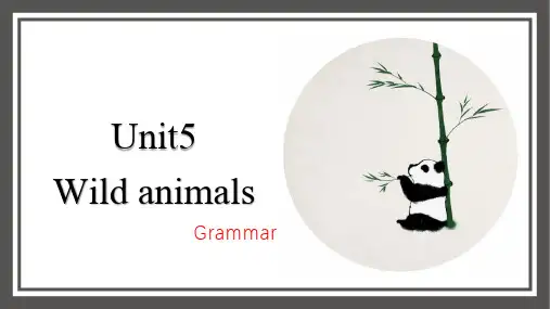 牛津译林版英语八年级上册Unit 5 Grammar 第三课时 课件