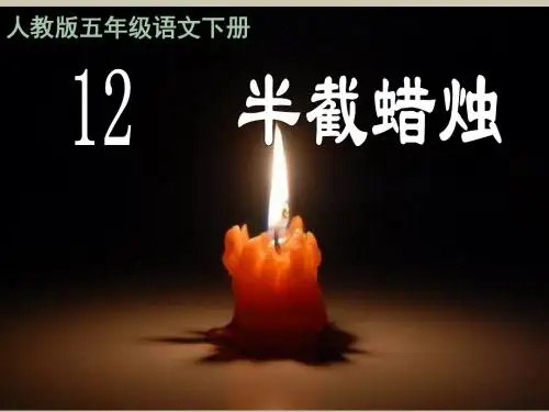 12《半截蜡烛》完美PPT课件