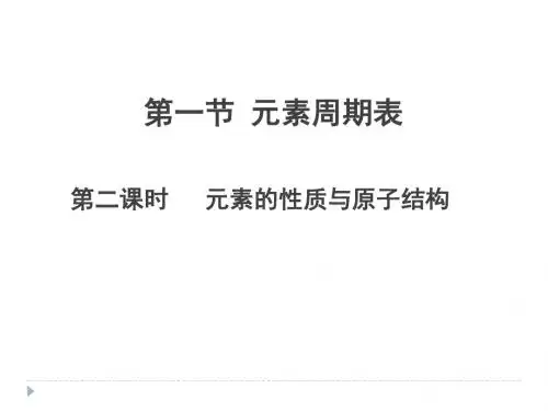 元素周期表第二课时(修改)