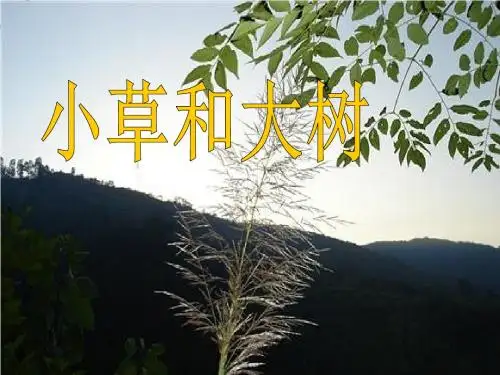 【小学课件】《小草和大树》优质PPT课件5