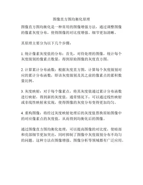 图像直方图均衡化原理