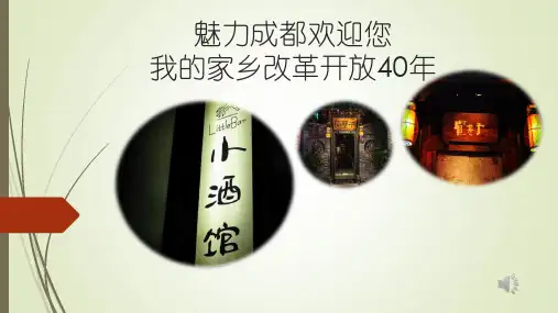 我的家乡成都改革开放40年变化课件