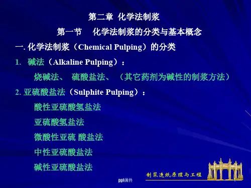 制浆原理与工程  ppt课件