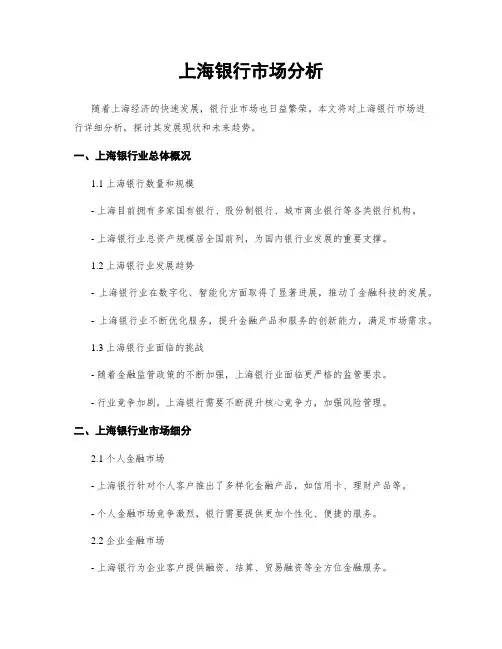 上海银行市场分析