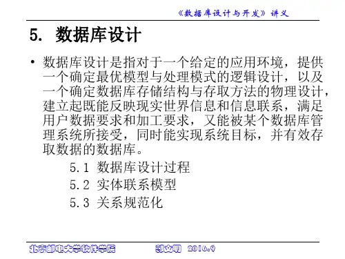 数据库系统设计与开发