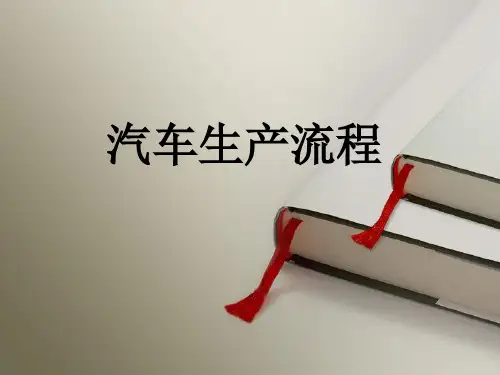 汽车生产流程PPT(共 55张)