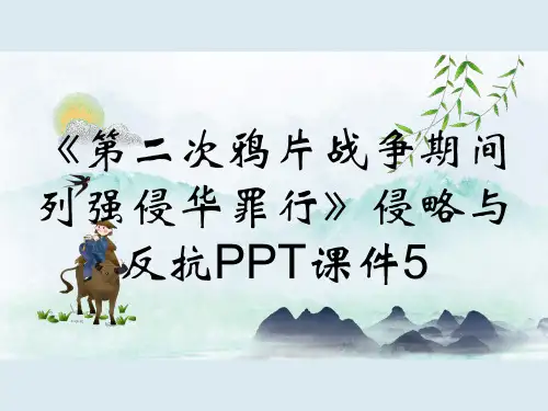 《第二次鸦片战争期间列强侵华罪行》侵略与反抗PPT课件5