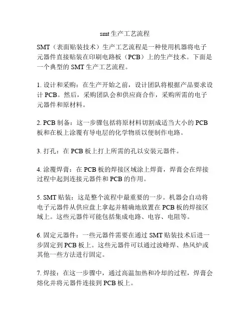 smt生产工艺流程