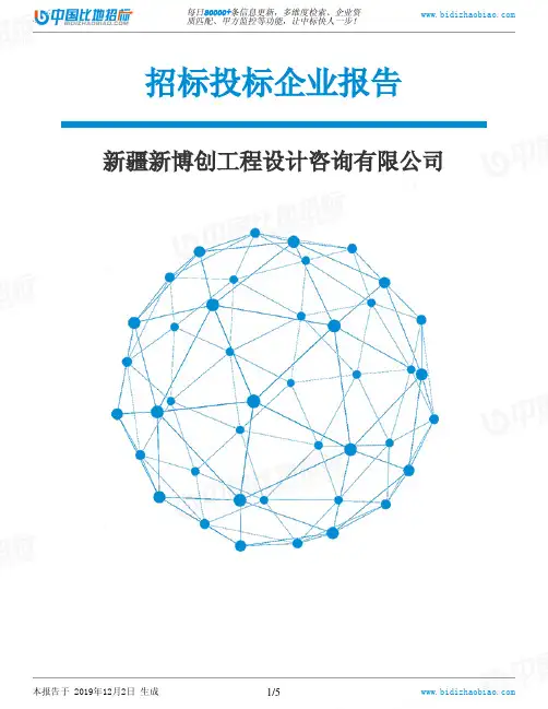 新疆新博创工程设计咨询有限公司-招投标数据分析报告