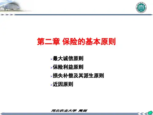 第二章,保险基本原则