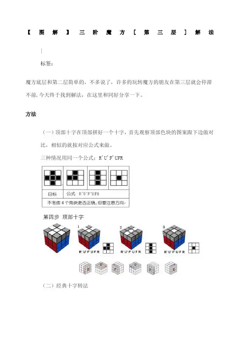 第三层三阶魔方解法