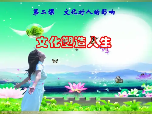 高中政治必修三2.2文化塑造人生PPT(共44张