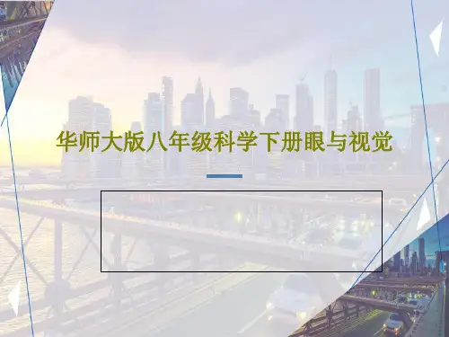 华师大版八年级科学下册眼与视觉共37页
