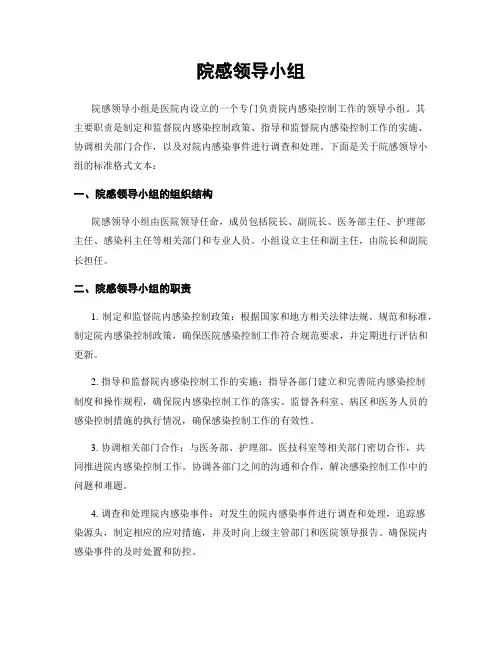 院感领导小组