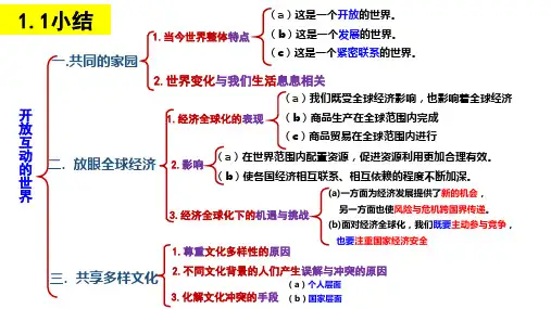 统编人教部编版九年级下册道德与法治思维导图全册