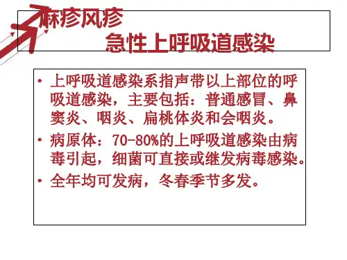 麻疹和风疹的防控培训课件_PPT课件