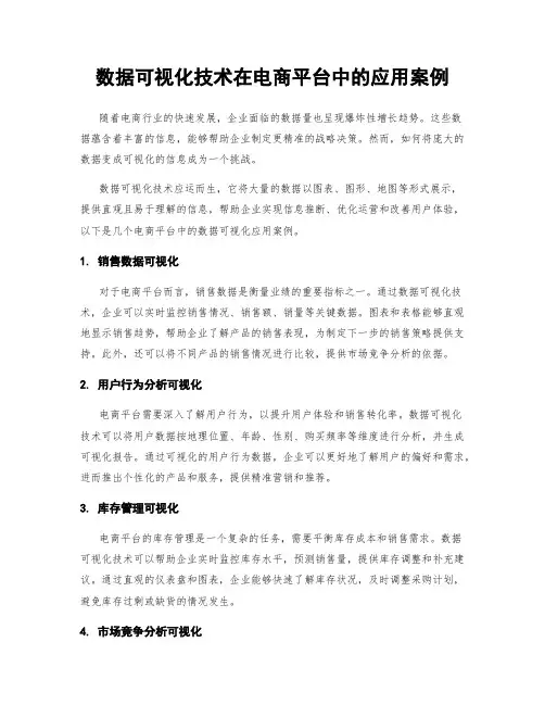 数据可视化技术在电商平台中的应用案例