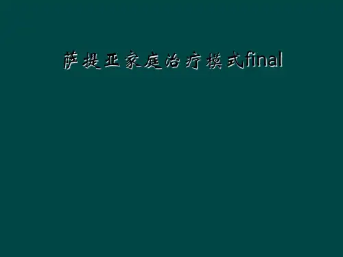 萨提亚家庭治疗模式final【可编辑全文】