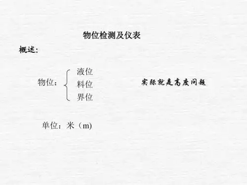 化工仪表中的物位和温度检测