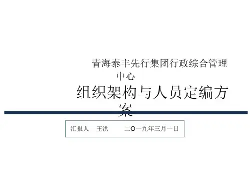 集团行政综合中心组织架构(3月三次修订)