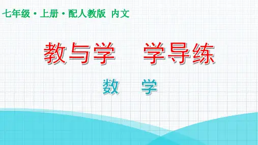 最新人教版七年级上册数学培优课件第一章第18课时  科学计数法