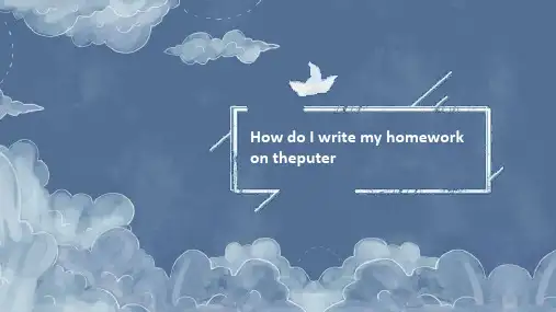 外研版七年级上册英语《How do I write my homework on the compu
