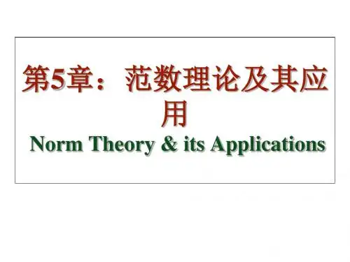 第56章范数理论及其应用矩阵函数-
