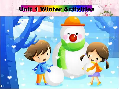 最新六年级英语下册Unit1《WinterActivites》 (新版)闽教版优选教学课件