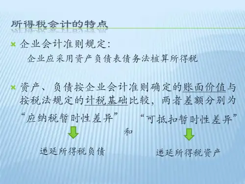 税收处理不同造成资产负债账面价值与计税基础的差异