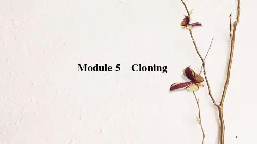 2019版高考英语一轮复习 第一部分 Module 5 Cloning课件 外研版选修6.pptx
