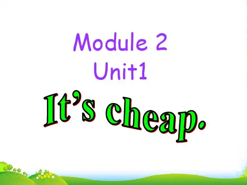 外研版四年级英语下册Module2unit1it'scheap课件2